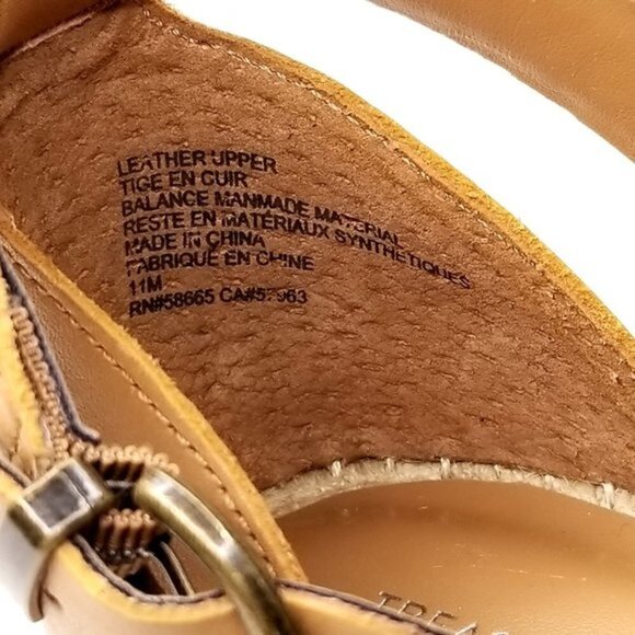 Treasure & Bond Sannibel Platform Wedge Leather Sandal Women’s Size 11 M - Picture 8 of 9